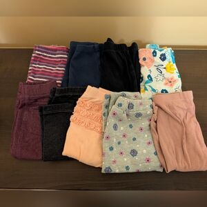 Carter's Kids Leggings Set - Pink, Blue, Black, Gray